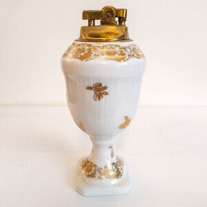 Hand Painted LIMOGES Light White with Gold Floral Vintage Porcelain France Luxe